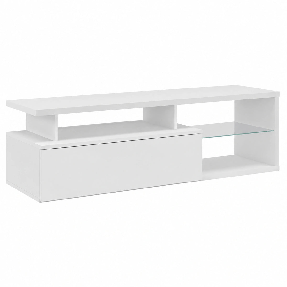 Mobile porta TV Baltico, Credenza da soggiorno, Armadio basso per TV, Base parete attrezzata, 160 × 38h41 cm