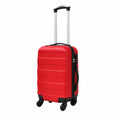 Homgoday set Trolley 3 pz Rosso, Mobili per Casa Interno Esterno Soggiorno Camera da Letto