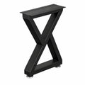 36' Gambe per Mobili in Metallo, Tipo Z, set da 2,91 × 45cm, nero, Acciaio resistente