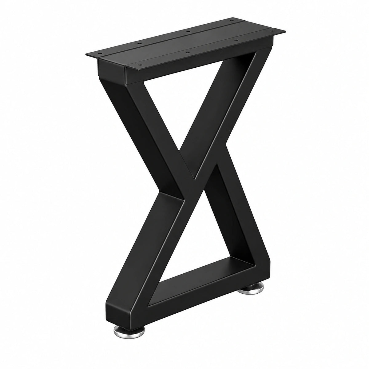 36' Gambe per Mobili in Metallo, Tipo Z, set da 2,91 × 45cm, nero, Acciaio resistente