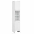 Homgoday set Mobili da Bagno 4 pz Bianco in Truciolato per Soggiorno Ufficio Camera da Letto Bagno